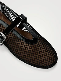 Fishnet Ballet Flats