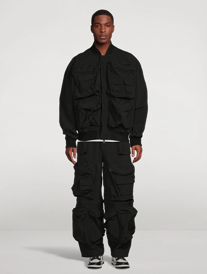 J-Stain-Short Nylon Jacket