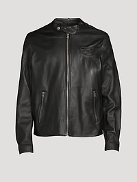 L-Metalo Leather Biker Jacket