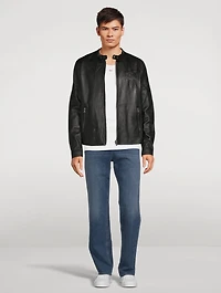 L-Metalo Leather Biker Jacket
