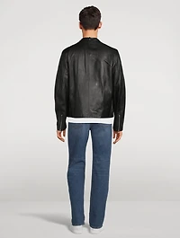 L-Metalo Leather Biker Jacket