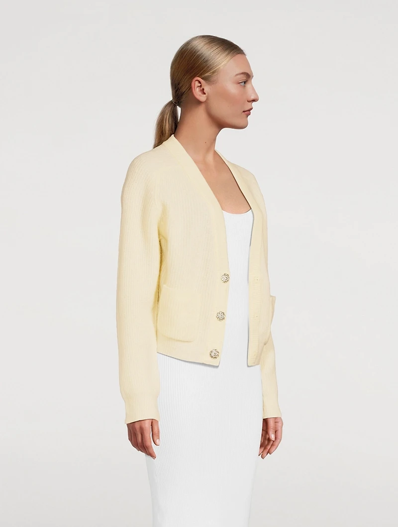 Alpaca And Wool V-Neck Cardigan