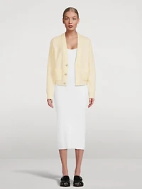Alpaca And Wool V-Neck Cardigan