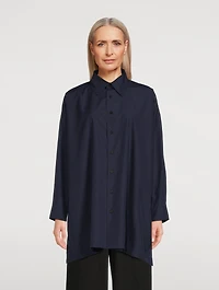 A-Line Cotton Shirt Gingham Print