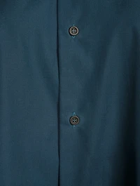 Cotton Shirt With Dropped Back