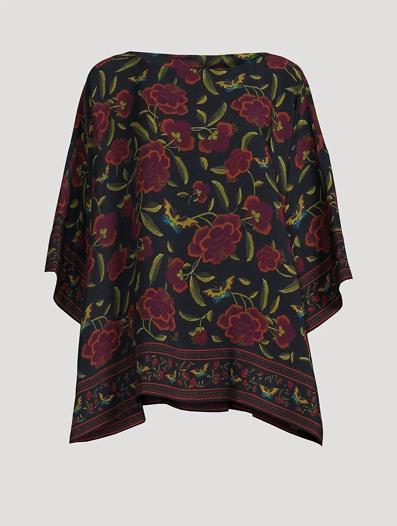 Silk Tunic Floral Print