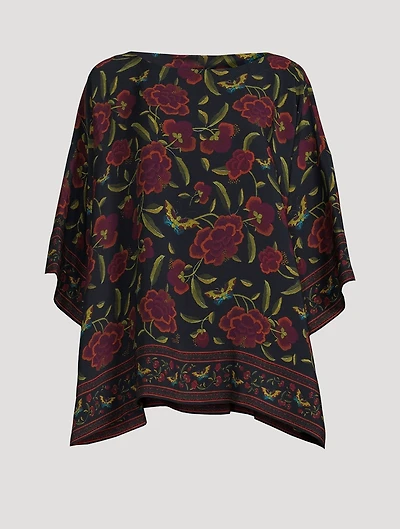 Silk Tunic Floral Print