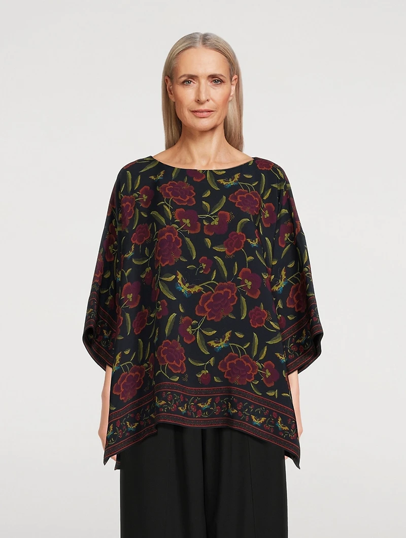 Silk Tunic Floral Print