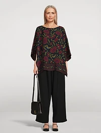 Silk Tunic Floral Print