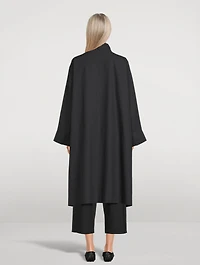 Sloped Shoulder Oversized Raincoat