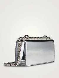 Mini Jewelled Mirrored Leather Satchel