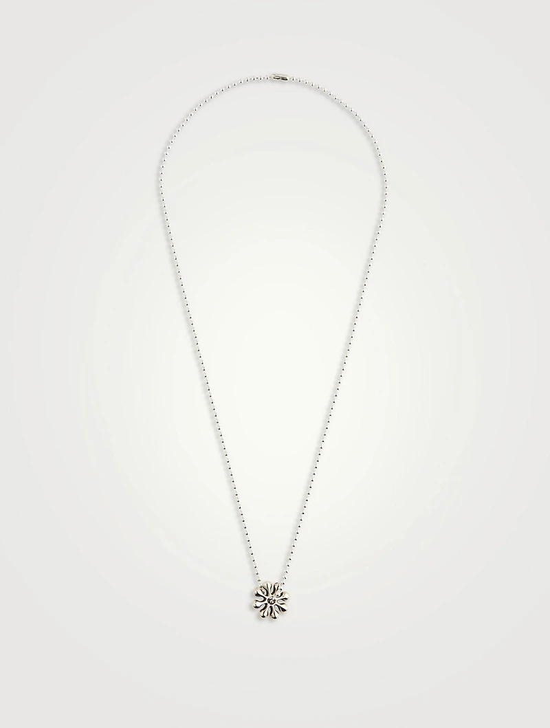 Sterling Silver Orbit Pendant Necklace