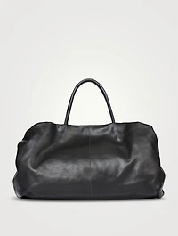Elio Bourse Leather Tote Bag