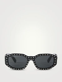 Medusa Biggie Sunglasses With Studs