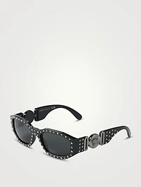 Medusa Biggie Sunglasses With Studs