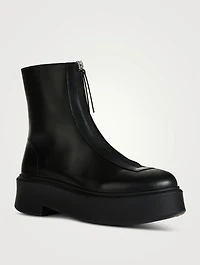 Leather Zipped Boots