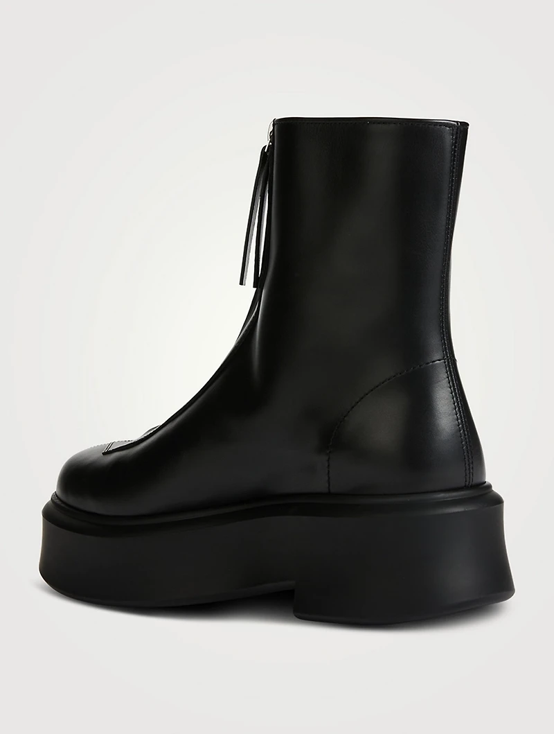Leather Zipped Boots