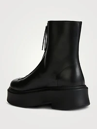 Leather Zipped Boots