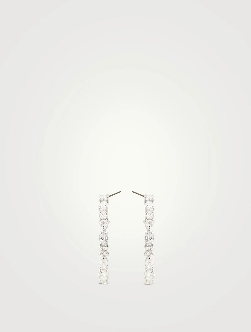 Tennis Deluxe Crystal Hoop Earrings