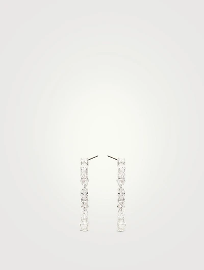 Tennis Deluxe Crystal Hoop Earrings