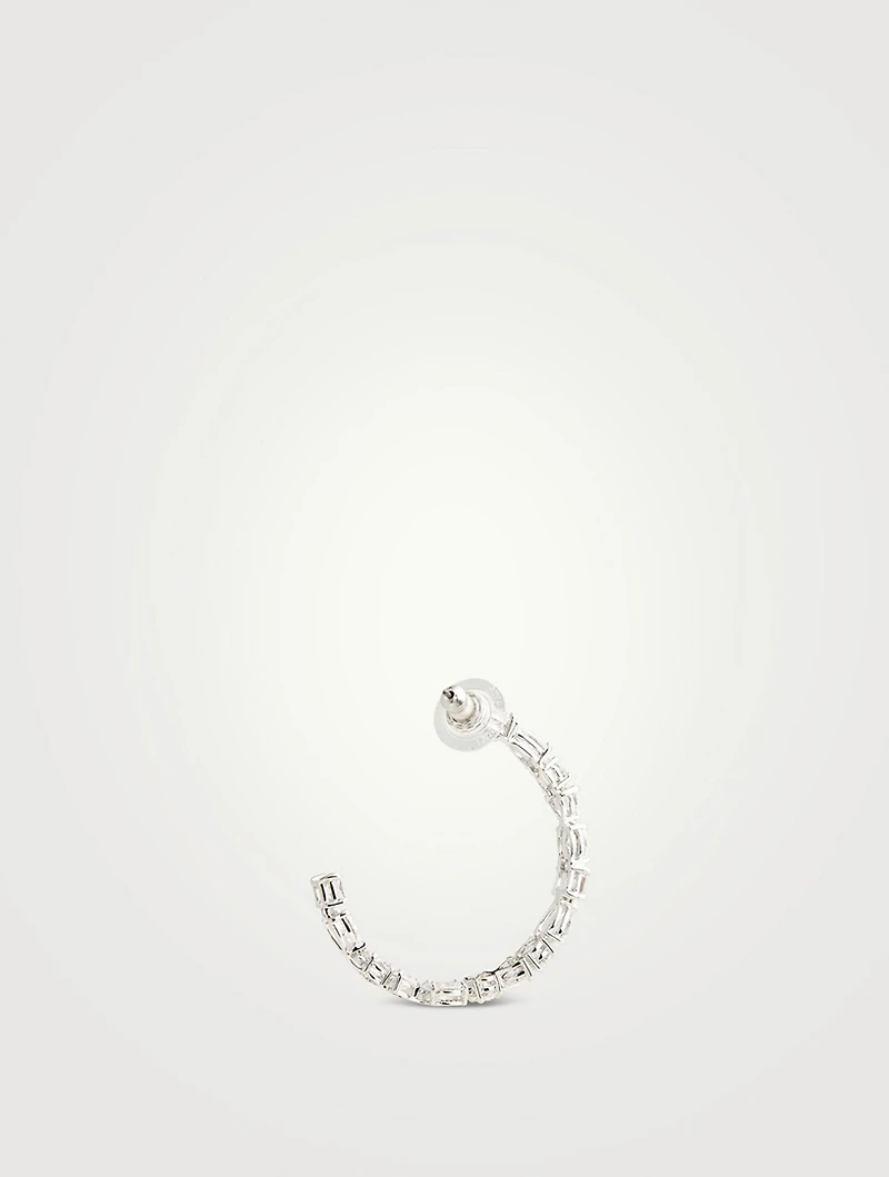 Tennis Deluxe Crystal Hoop Earrings