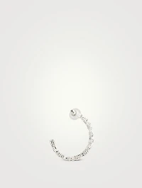 Tennis Deluxe Crystal Hoop Earrings