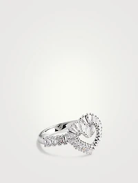Matrix Crystal Heart Ring