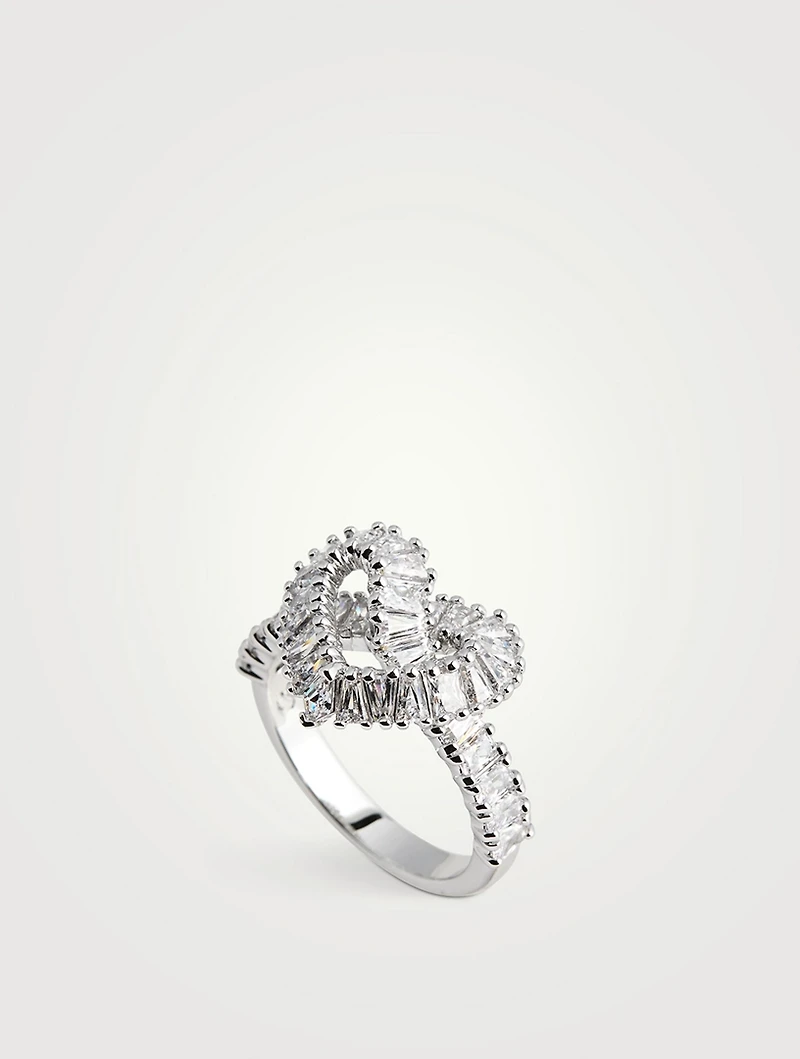Matrix Crystal Heart Ring