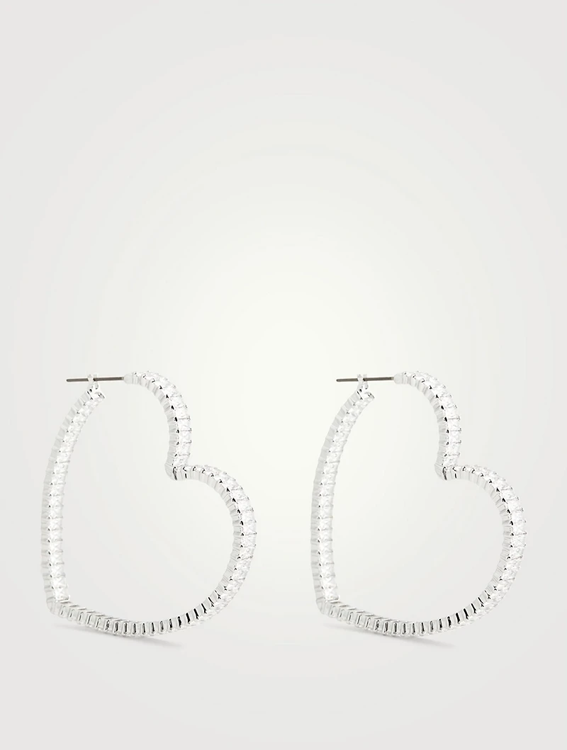 Matrix Crystal Hoop Earrings