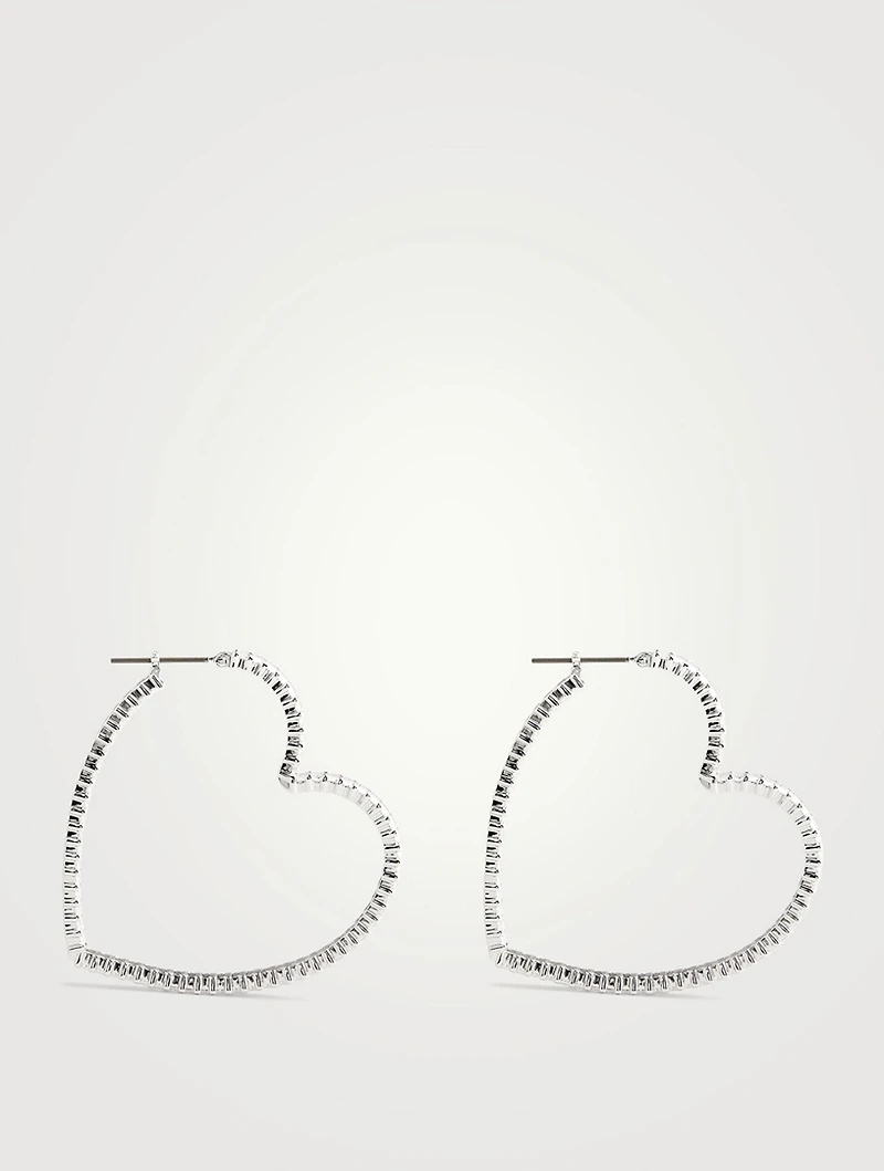 Matrix Crystal Hoop Earrings