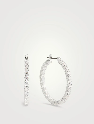 Matrix Crystal Hoop Earrings