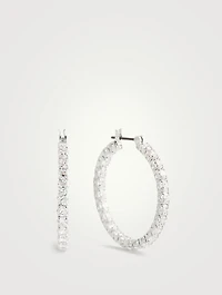 Matrix Crystal Hoop Earrings