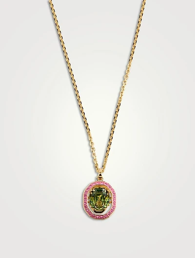 Chroma Crystal Pendant Necklace