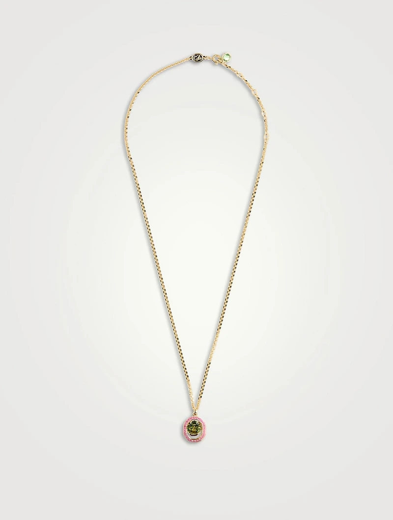 Chroma Crystal Pendant Necklace