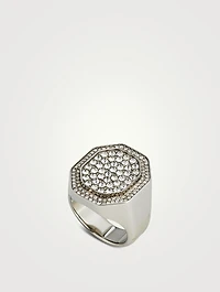 Dextera Crystal Signet Ring