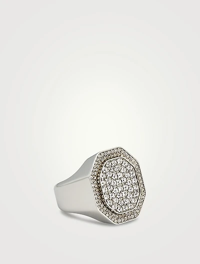Dextera Crystal Signet Ring