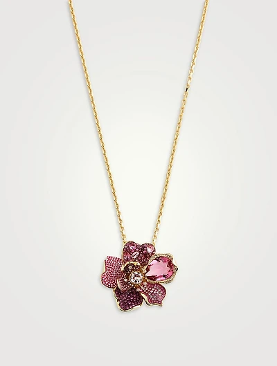 Florere Crystal Brooch Necklace