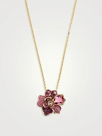 Florere Crystal Brooch Necklace