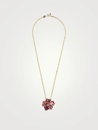 Florere Crystal Brooch Necklace