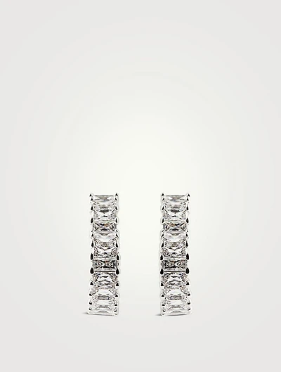 Matrix Crystal Hoop Earrings