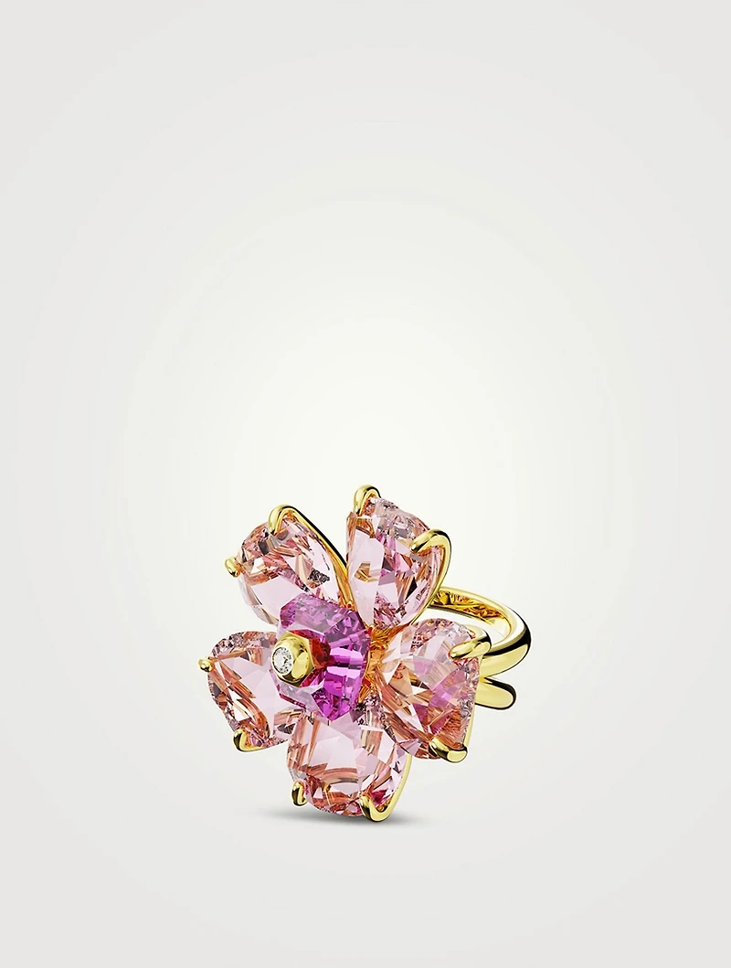Florere Crystal Double Shank Ring