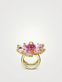 Florere Crystal Double Shank Ring