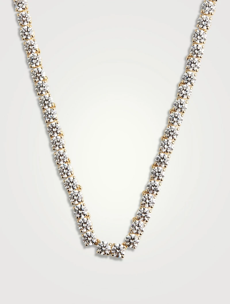 Matrix Crystal Tennis Necklace