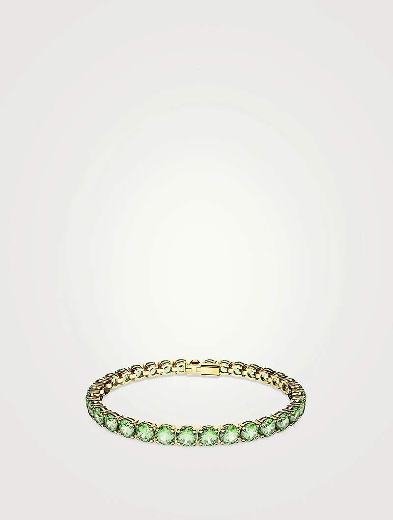 M Matrix Crystal Tennis Bracelet