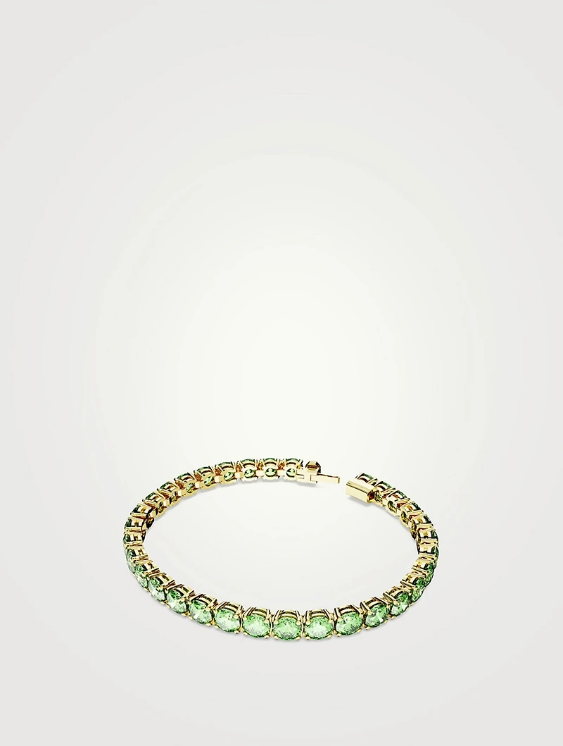 M Matrix Crystal Tennis Bracelet