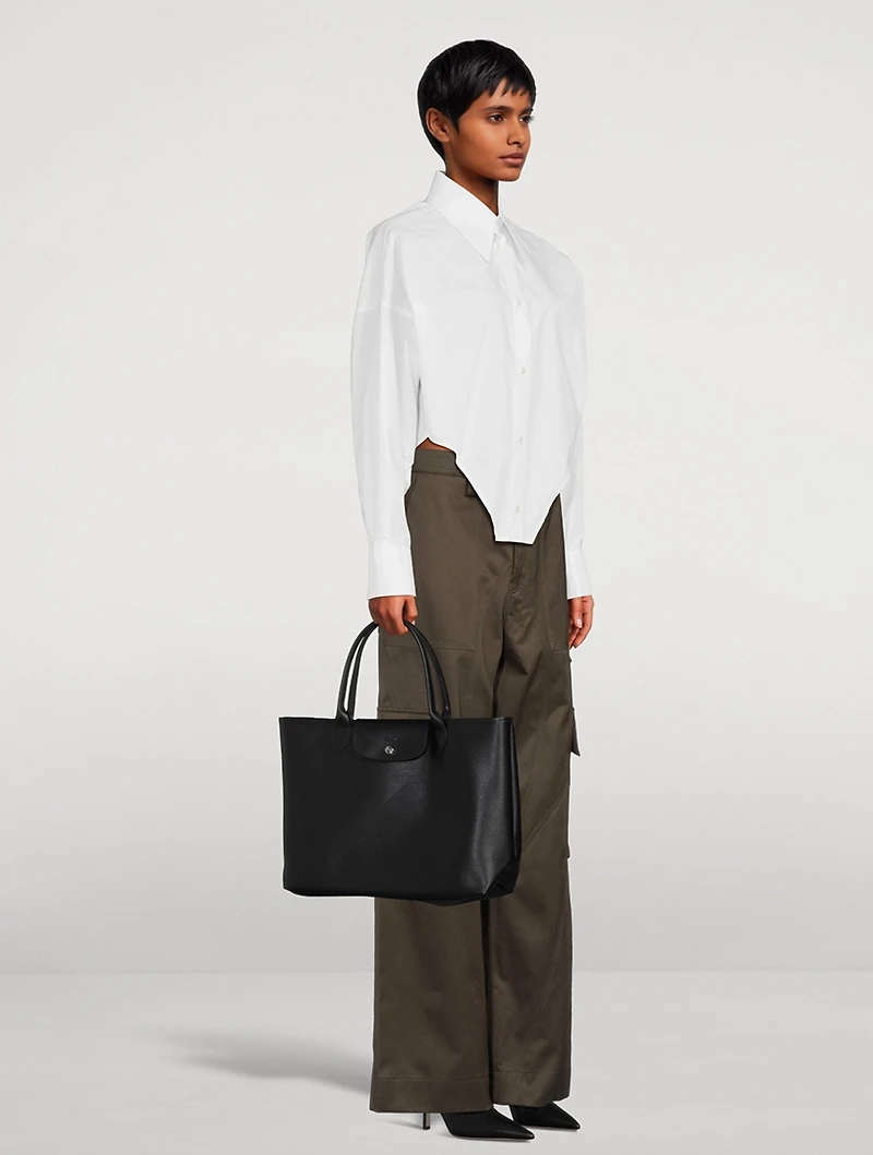 Large Le Pliage City Top Handle Bag