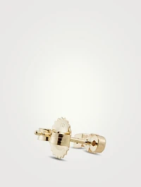 Cléo 14K Gold Bar Stud Earring With Diamonds