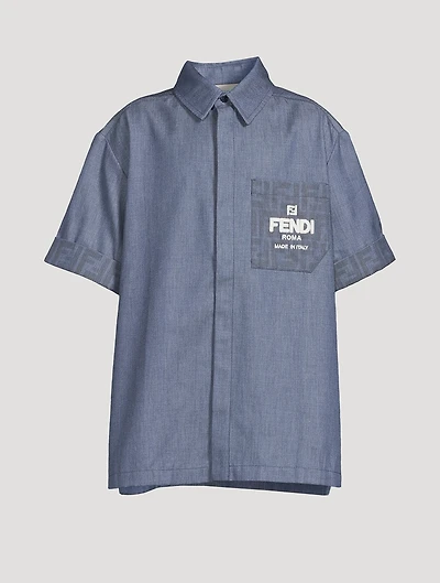 Kids Chambray Short-Sleeve Shirt