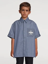 Kids Chambray Short-Sleeve Shirt