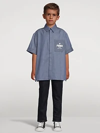 Kids Chambray Short-Sleeve Shirt